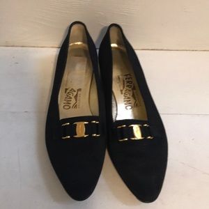 Salvatore Ferragamo black flats